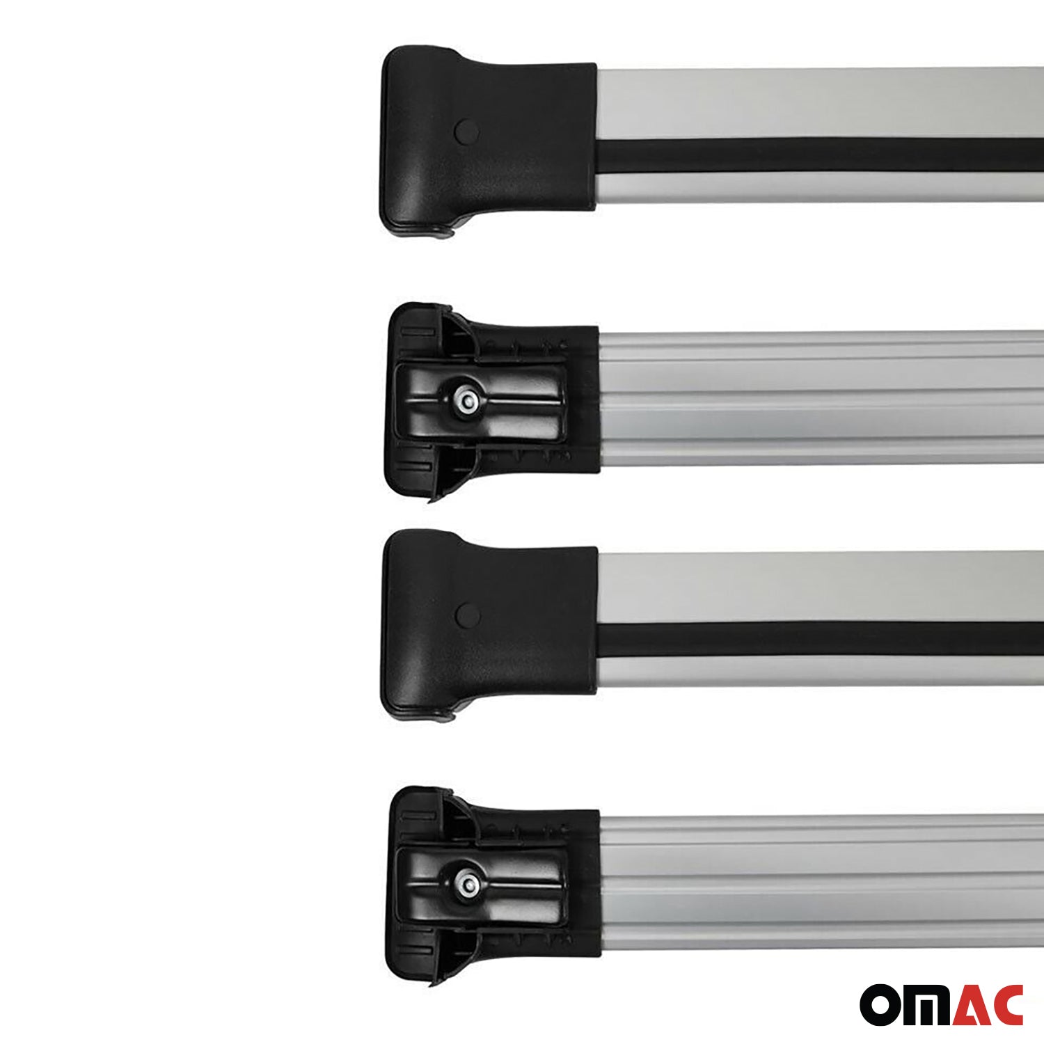 2015-2025 Ford Transit Roof Rack Cross Bars 4Pcs Silver