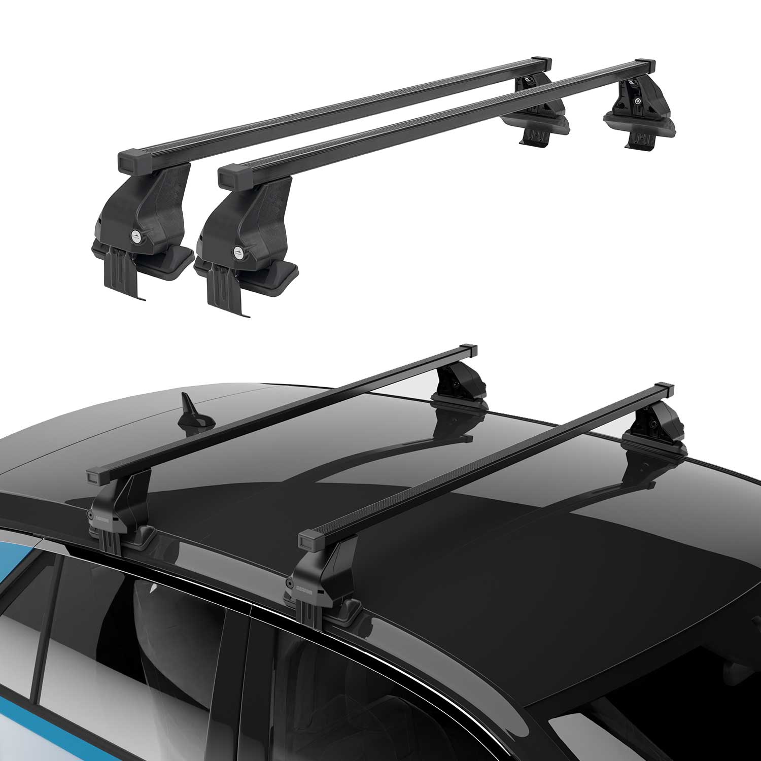 2006-2013 Lexus Is Roof Rack Cross Bars Black