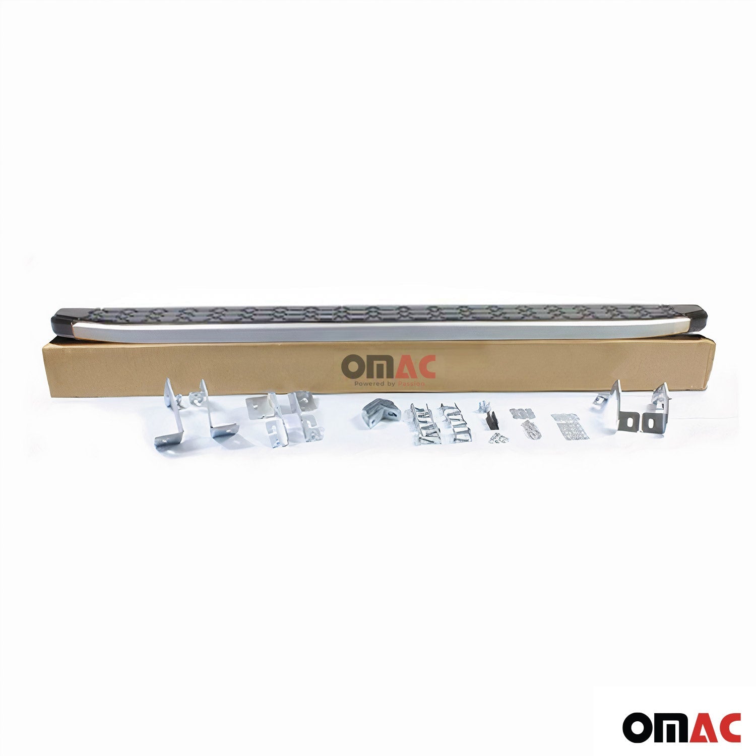 1994-2002 Land Rover Range Rover Running Boards Side Steps Silver & Black