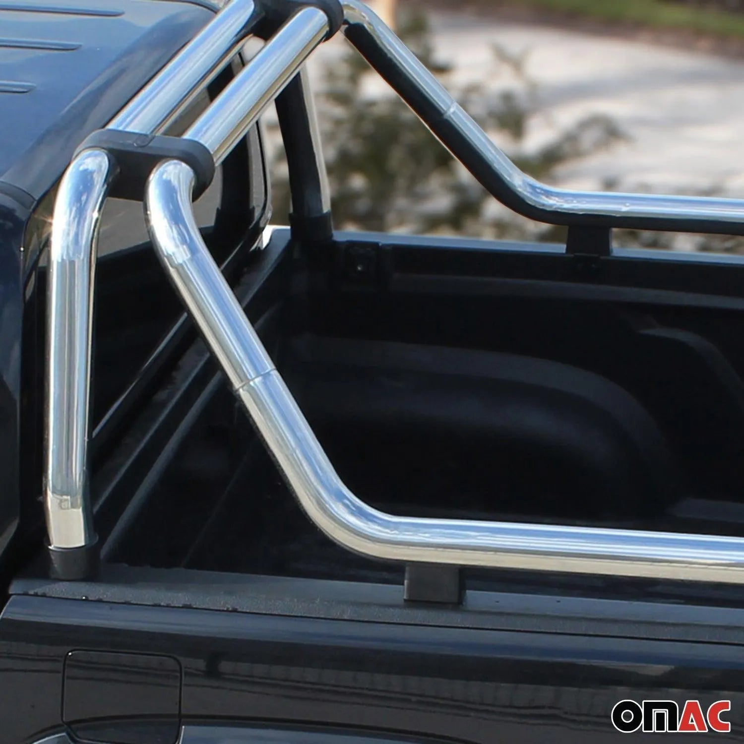 2019-2023 Ford Ranger Sport Bar Truck Bed Chase Roll Bar Stainless Steel Silver 1Pc