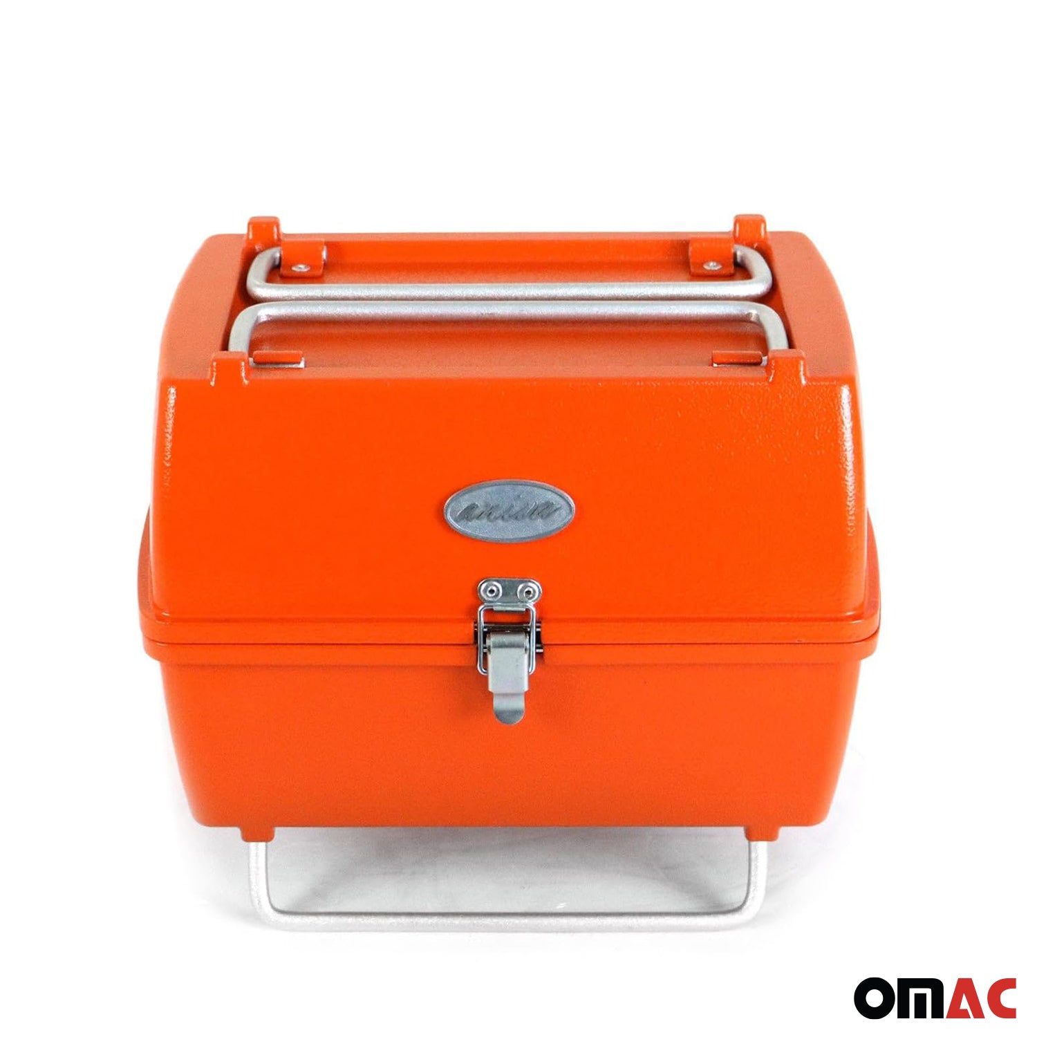 Orange Portable Charcoal BBQ Grill Outdoor Camping 13 Pcs