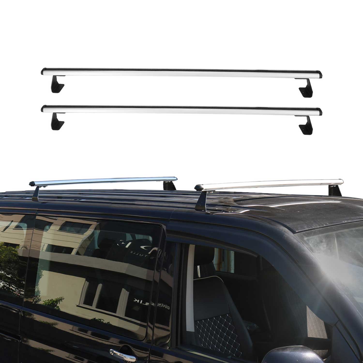 2013-2017 Ford Ecosport Roof Rack Cross Bars Silver