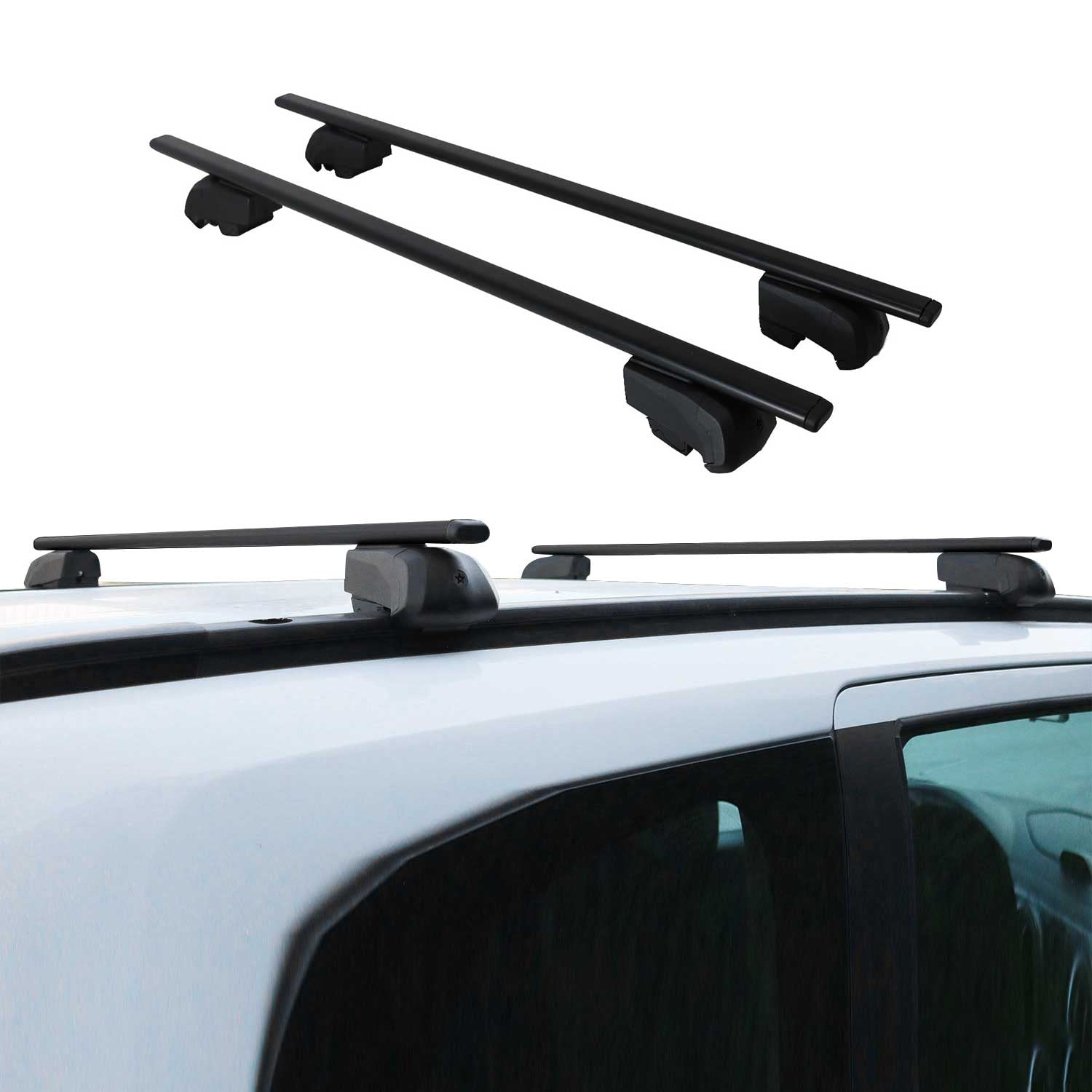 2021-2025 Kia Seltos Roof Rack Cross Bars Black
