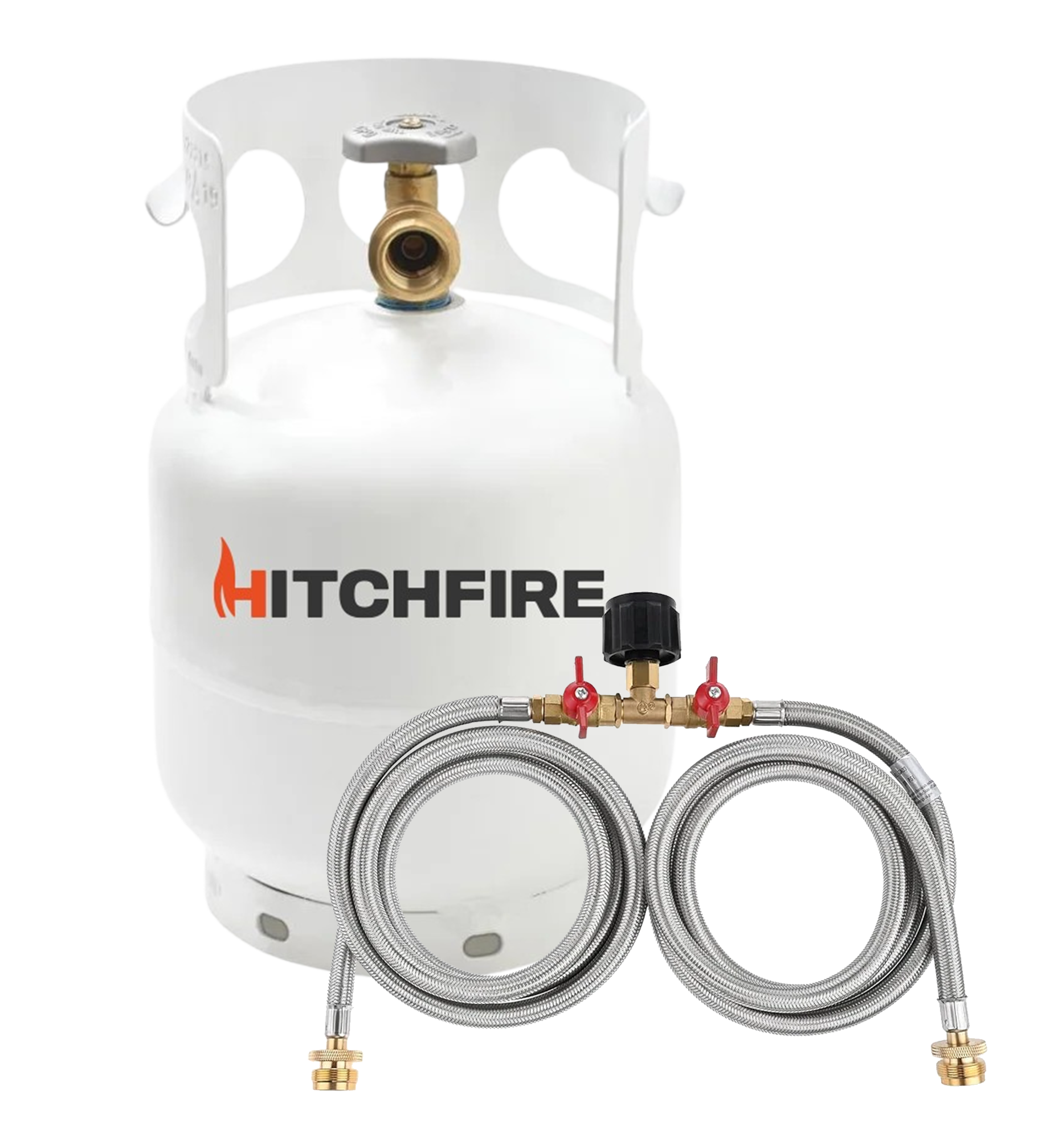 HitchFire 5LB Refillable Propane Tank with Optional Carrying Case