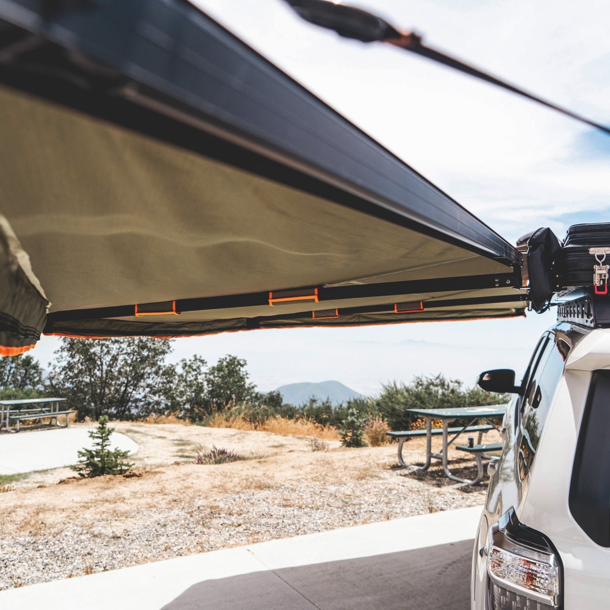 Tuff Stuff Overland Awning, 180 Degree, XL, Kit With Mounting Brackets