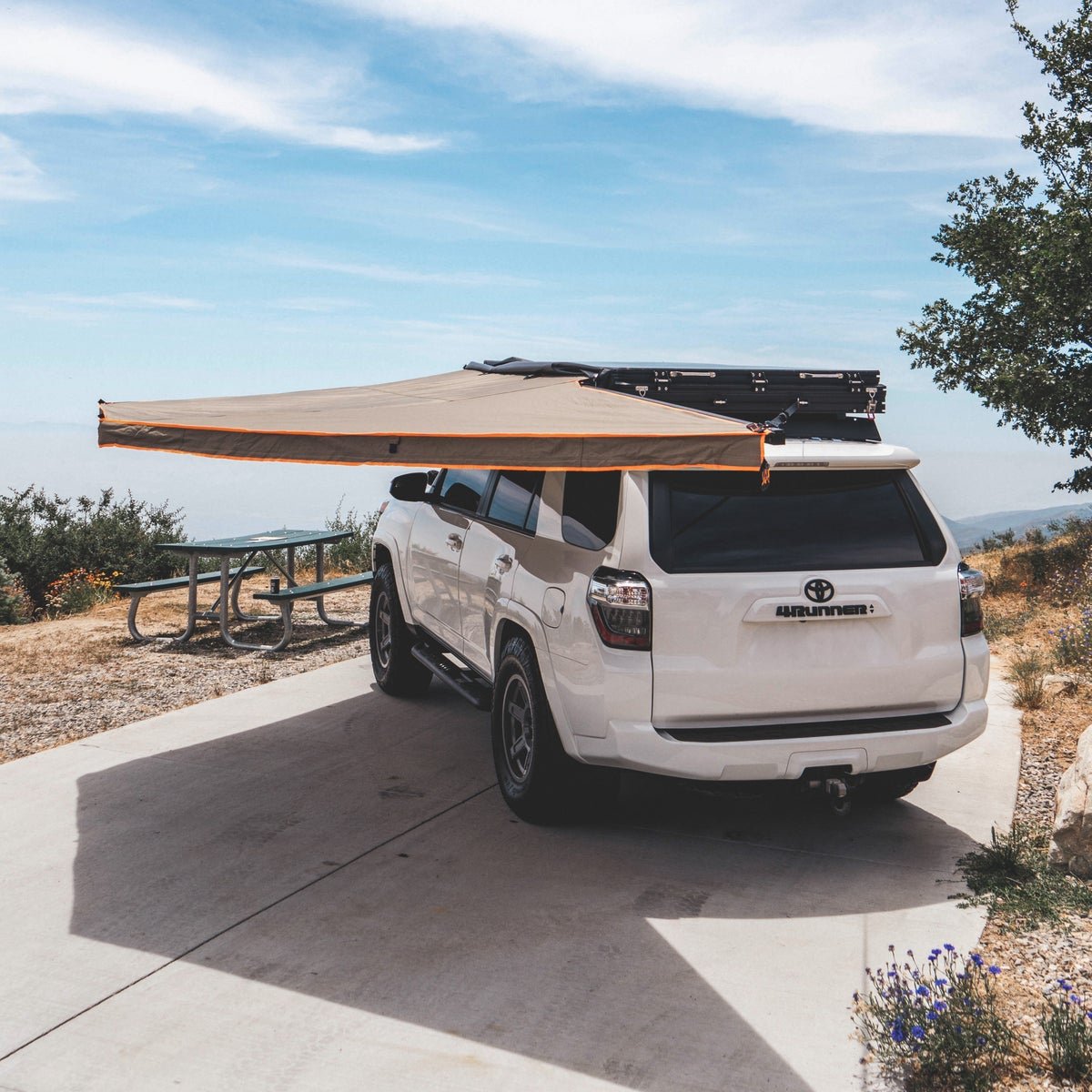 Tuff Stuff Overland Awning, 180 Degree, XL, Kit With Mounting Brackets
