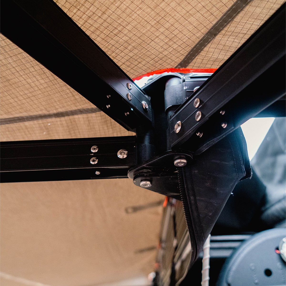 Tuff Stuff Overland Awning, 270 Degree, XL, Driver Side, Kit With Mounting Brackets