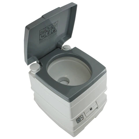 Tuff Stuff Overland 5 Gallon Flushable Portable Outdoor Toilet With Removable Holding Tank