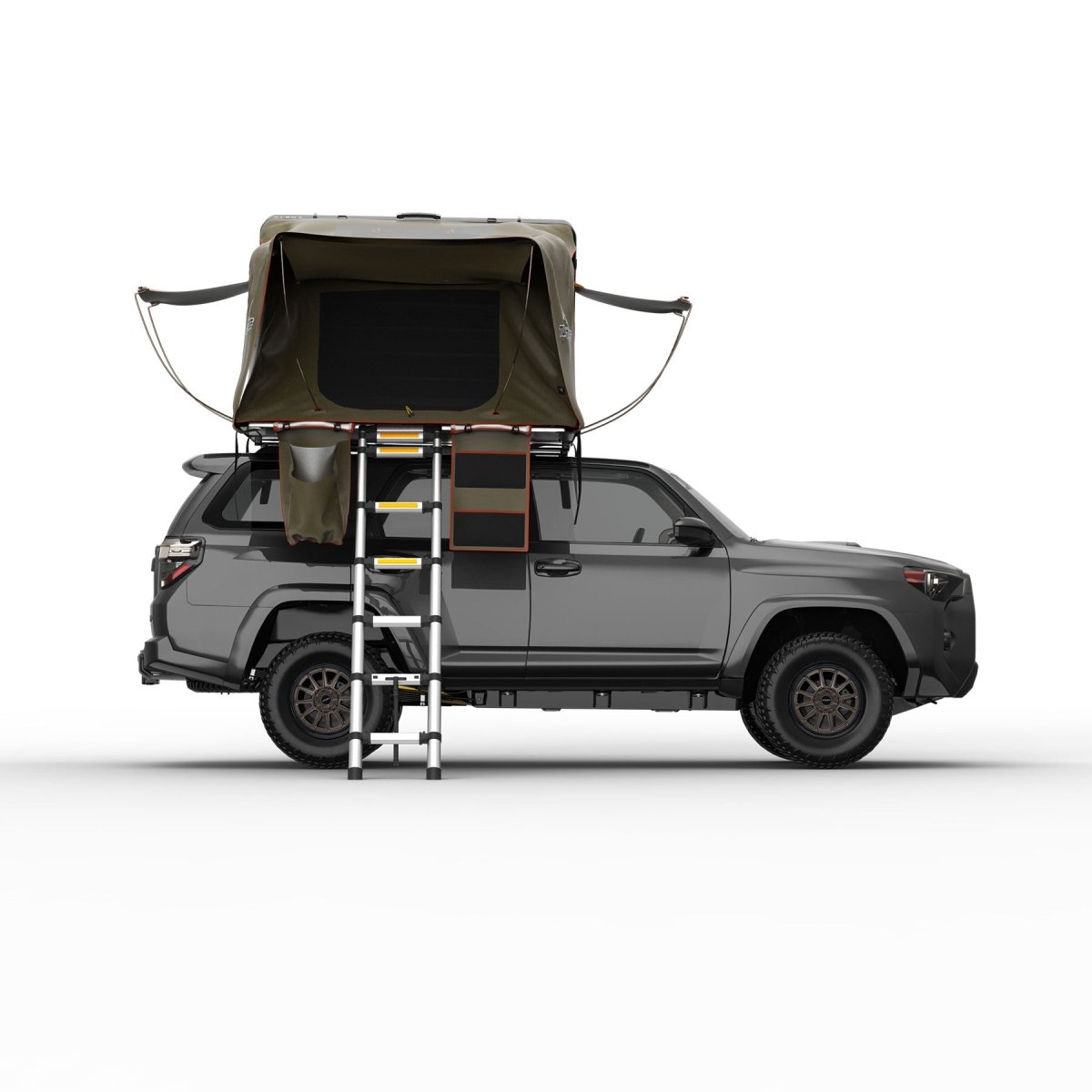 Tuff Stuff Overland Alpha Hardshell Rooftop Tent, Black, 2-3 Person