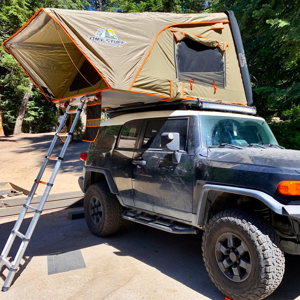 Tuff Stuff Overland Alpha Hardshell Rooftop Tent, Black, 2-3 Person