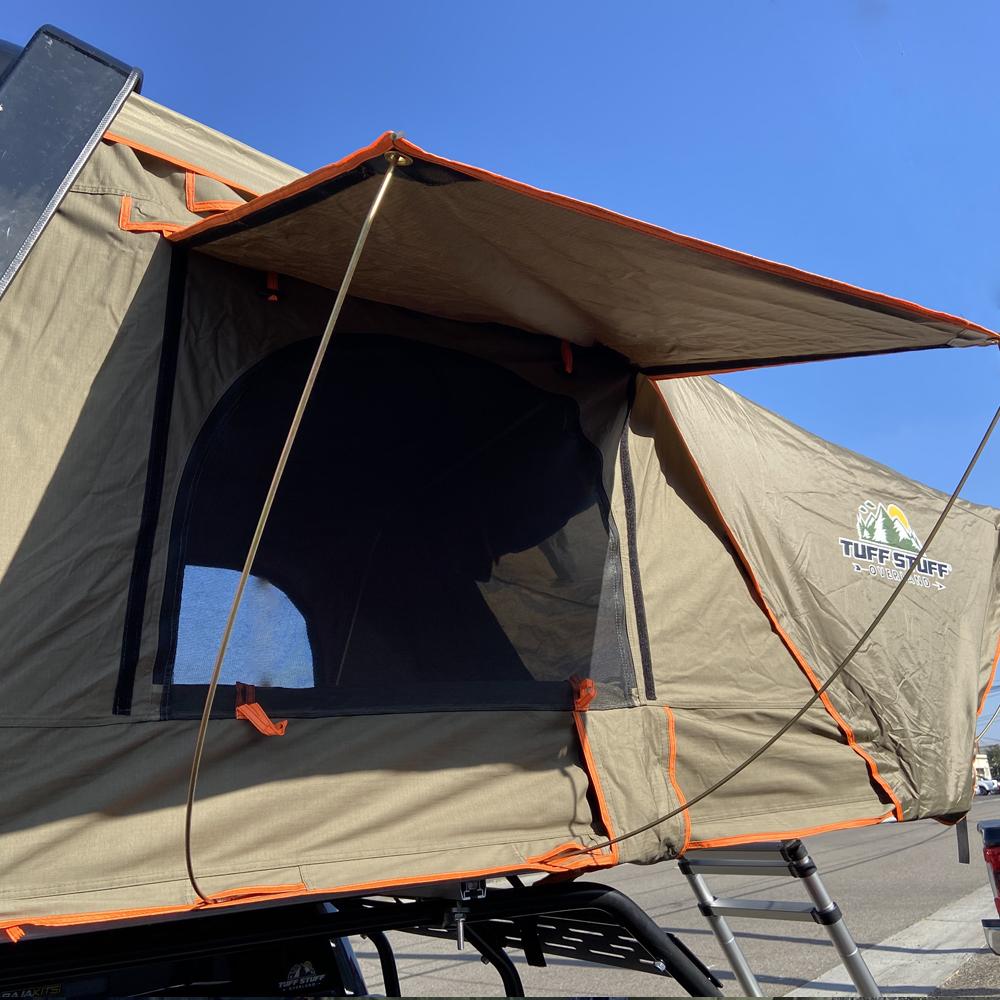 Tuff Stuff Overland Alpha Hardshell Rooftop Tent, Black, 2-3 Person