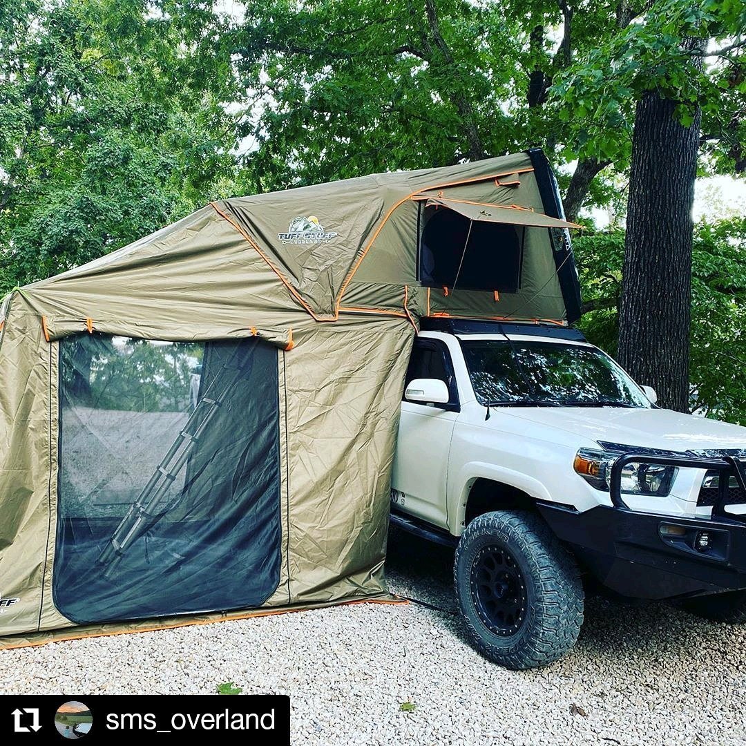 Tuff Stuff Overland Alpha Hardshell Rooftop Tent, Black, 2-3 Person