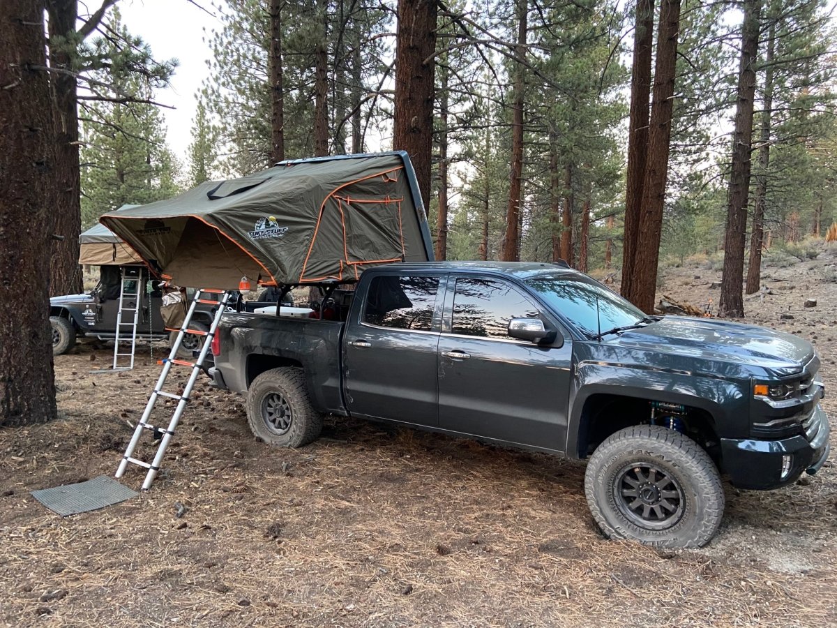 Tuff Stuff Overland Alpha Hardshell Rooftop Tent, Gray, 2-3 Person