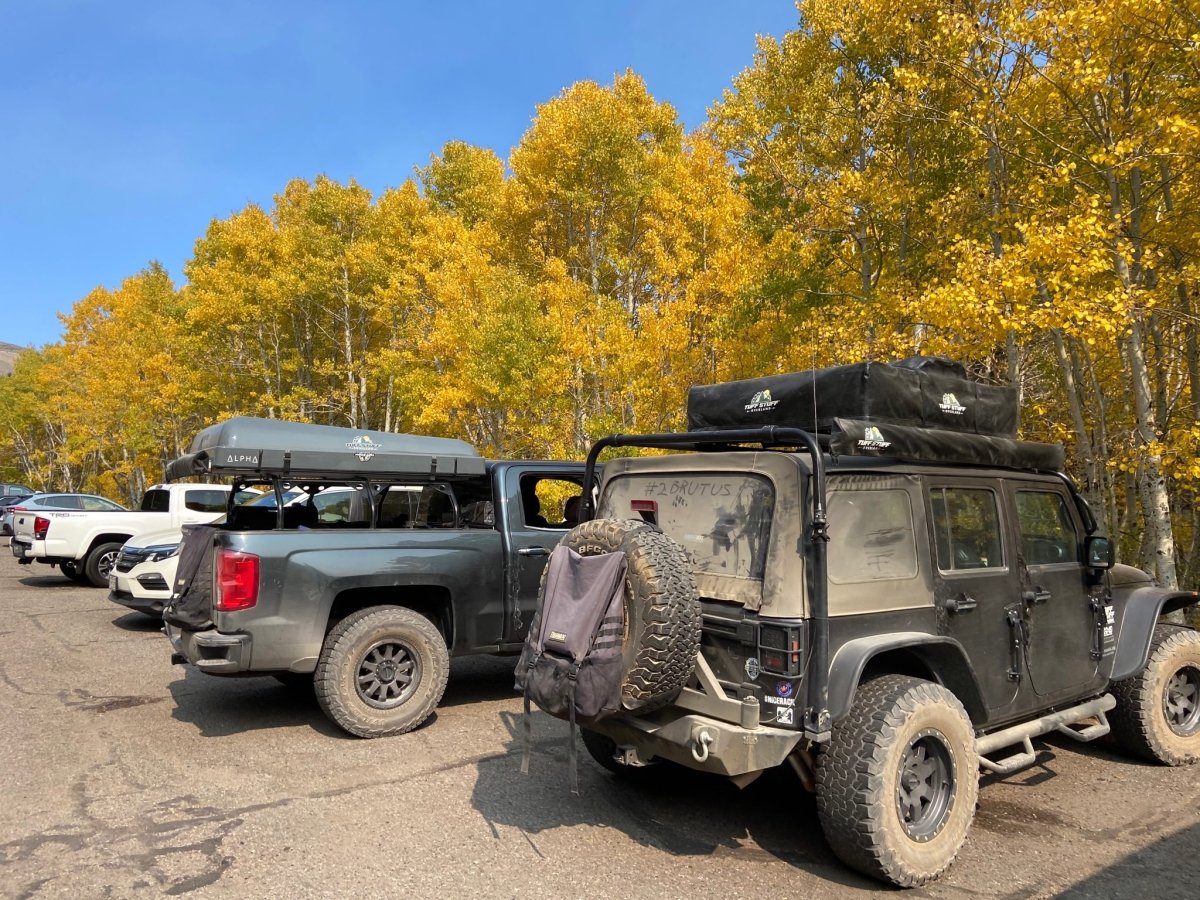 Tuff Stuff Overland Alpha Hardshell Rooftop Tent, Gray, 2-3 Person