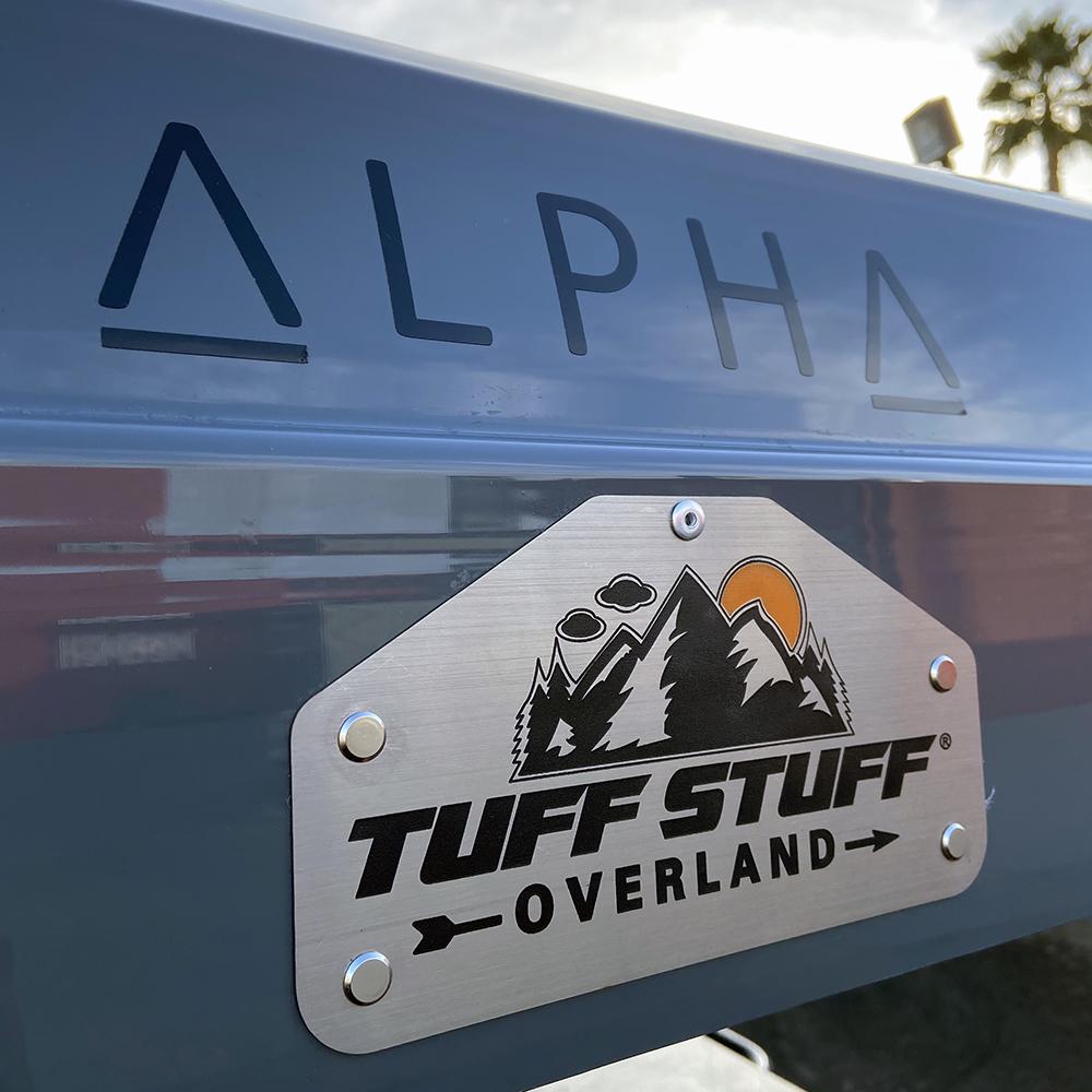Tuff Stuff Overland Alpha Hardshell Rooftop Tent, Gray, 2-3 Person