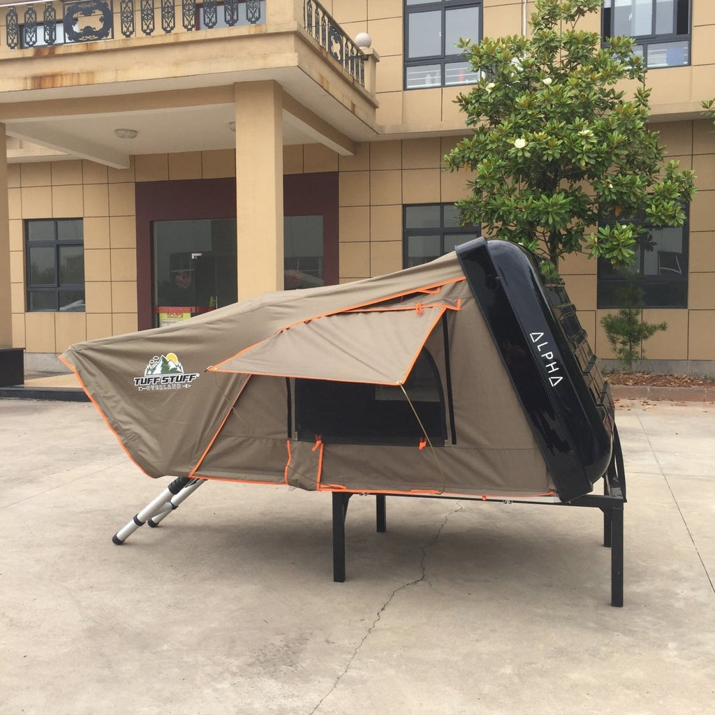 Tuff Stuff Overland Alpha II Hardshell Rooftop Tent, Black, 2 Person