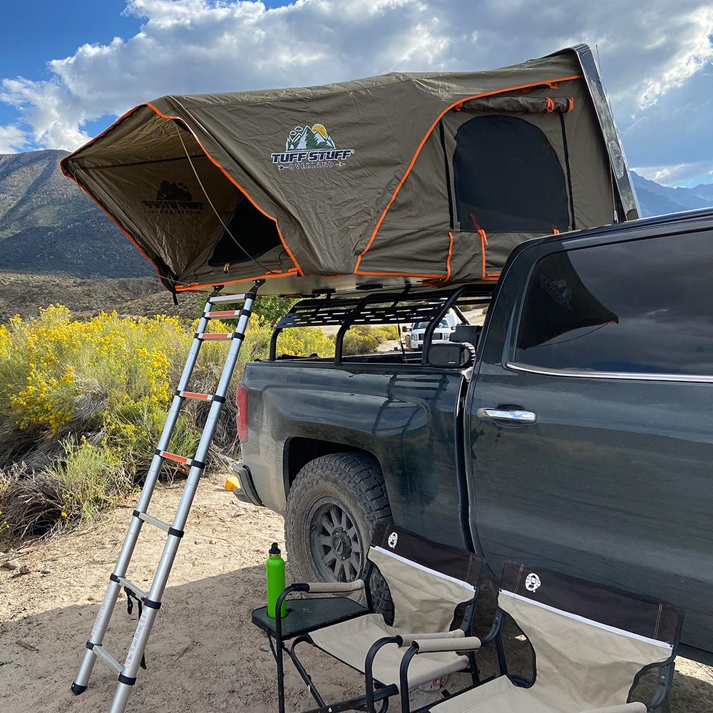 Tuff Stuff Overland Alpha II Hardshell Rooftop Tent, Black, 2 Person
