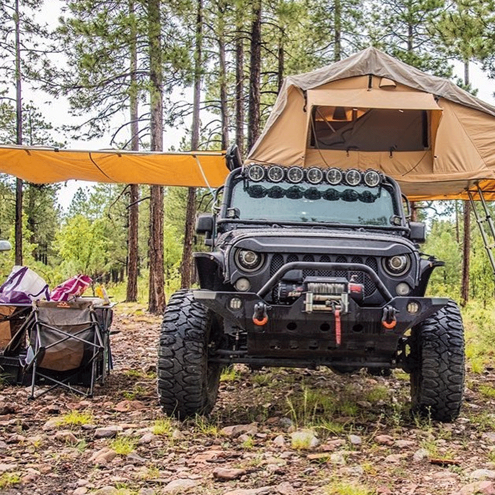 Tuff Stuff Overland Roof Top Awning, 6.5′ x 8'