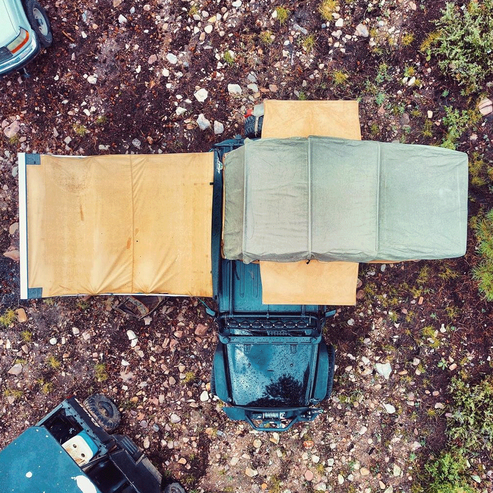 Tuff Stuff Overland Roof Top Awning, 6.5′ x 8'