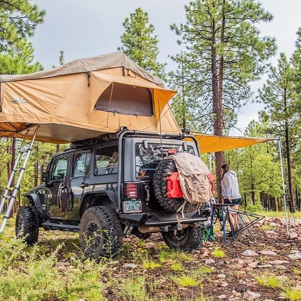 Tuff Stuff Overland Roof Top Awning, 6.5′ x 8'