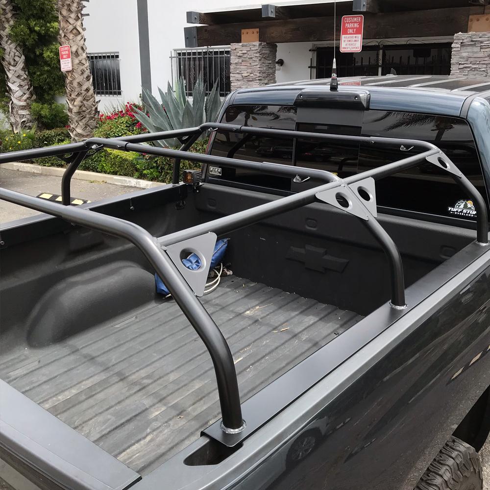 Tuff Stuff Overland Roof Top Tent Truck Bed Rack, Adjustable, Powder Coated 51"