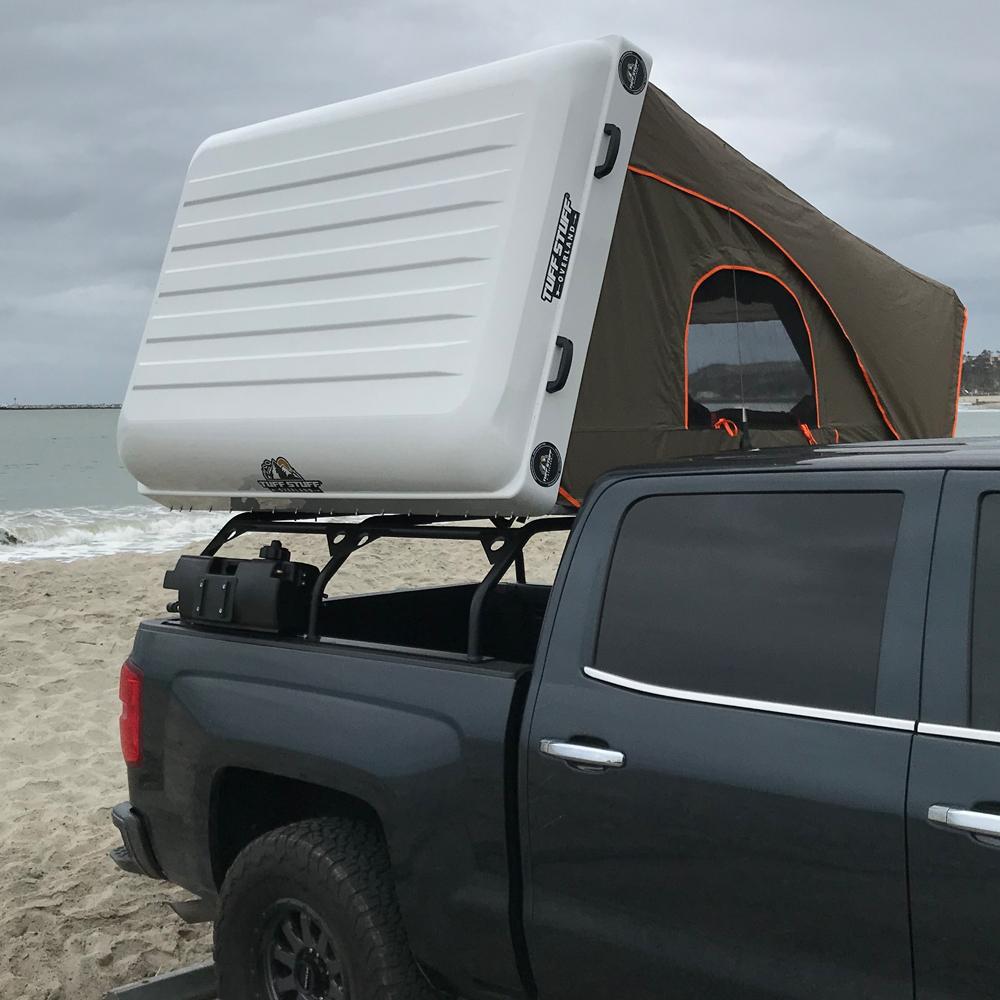Tuff Stuff Overland Roof Top Tent Truck Bed Rack, Adjustable, Powder Coated 51"