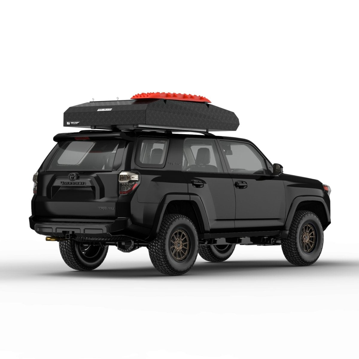 Tuff Stuff Overland Stealth Series Aluminum Shell Rooftop Tent, Black
