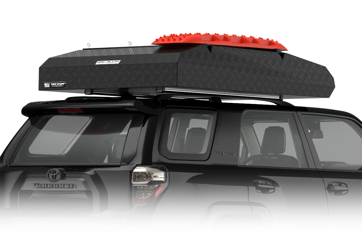 Tuff Stuff Overland Stealth Series Aluminum Shell Rooftop Tent, Black